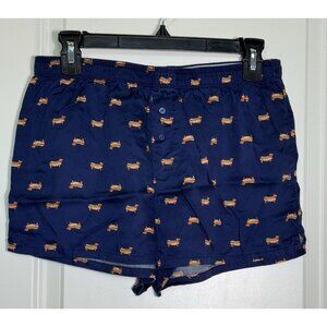 PINK Victoria's Secret Pajama Shorts Women's Small Hot Dog Dachshund
